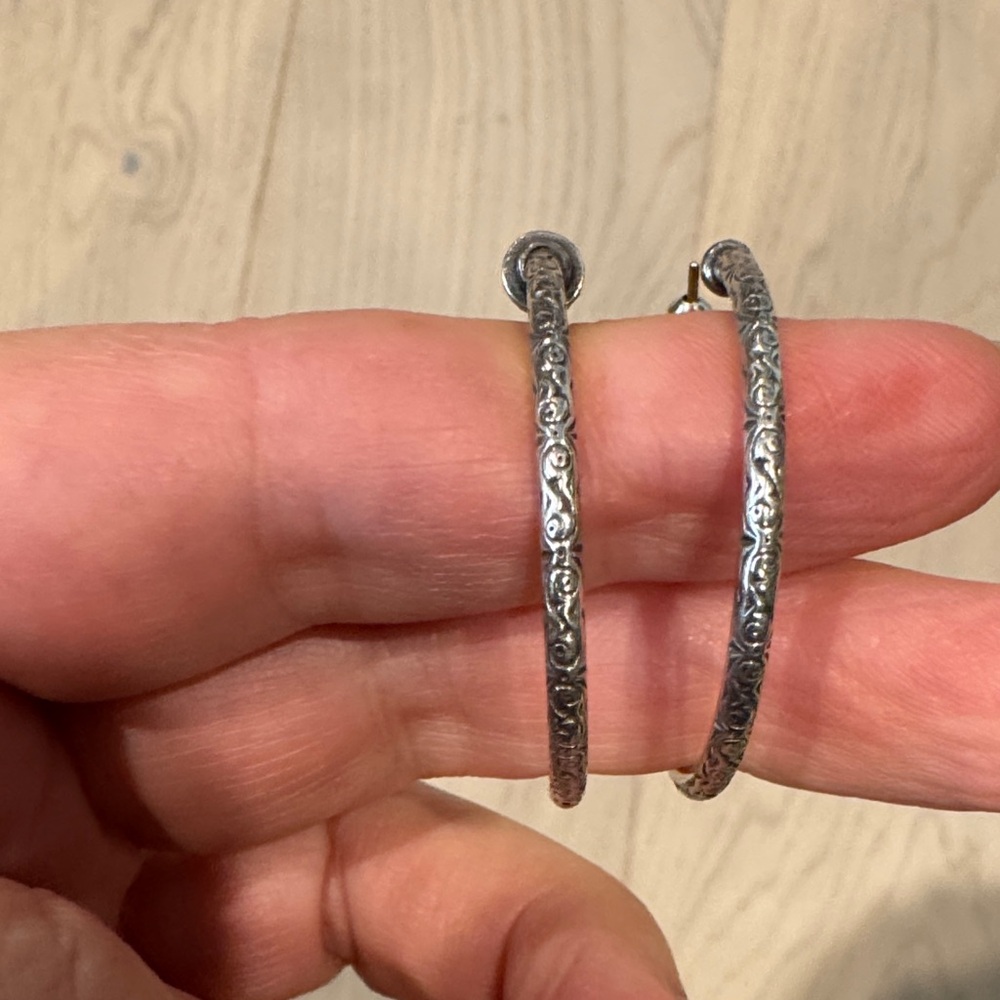 Konstantino  Silver Hoop Earrings